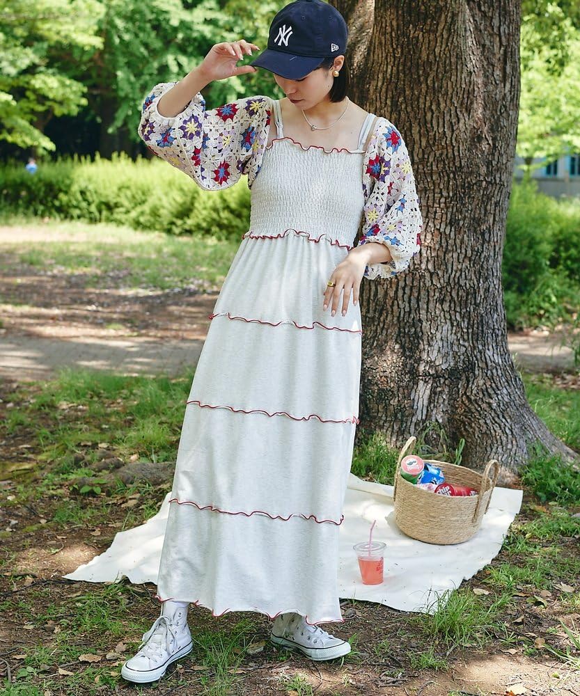 美品　新品　未使用　チャオパニック　ワンピース　セット　クロシェ編み　ボレロ 美品 新品 未使用 チャオパニック ワンピース セット クロシェ